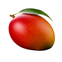 A red and yellow gradient mango transparent background png