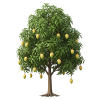 Mango tree with mangoes on it png