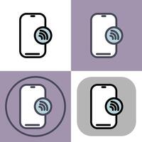 phone signal icons collection vector