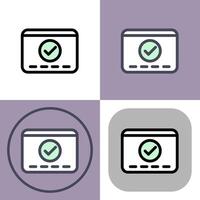 Collection of checkmark icons vector