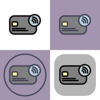 Wireless card icons collection vector