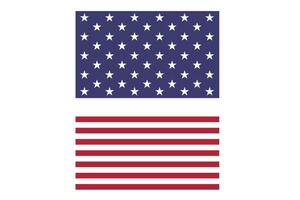 American flag cloth texture background with white red stripe blue star emblem of country and nation waving patriotic banner for 4th july independence day exact color tone vector