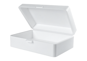 Disposable food container made of foam png