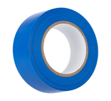 Isolated blue tape on transparent background png