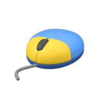 Computer mouse isolated 3d render icon illustration png