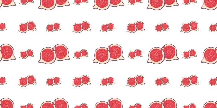 otoño naturaleza modelo con higos mano dibujado sin costura para digital utilizar y impresión productos vector