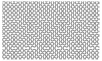 abstract black and white repeat geometric design with undulating wavy lines, forming a rhythmic pattern on white background vector