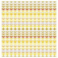 A repeating geometric pattern of arrows and diamonds in yellow, gold, and red hues against a white background, creating a layered effect. vector