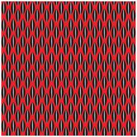 A repeated pattern of black elongated oval shapes with white centers on a bold red background. vector
