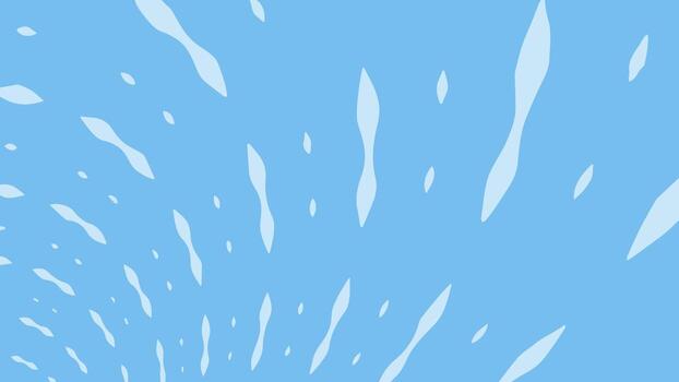 Light blue background with numerous scattered white, elongated, wavy, and teardrop shapes. The shapes vary in size and distribution, creating a dynamic, upward-flowing visual. vector