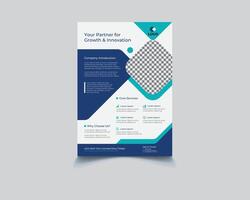 Minimal and Modern Business Flyer Template vector