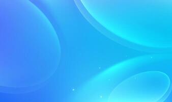 Blue abstract background with shapes vector