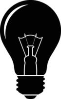 Light Bulb Featuring Idea or Innovation Icon - Innovation and Creativity Symbol vector