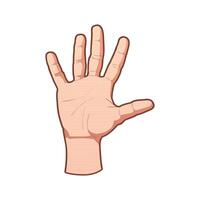 Illustration of a hand vector