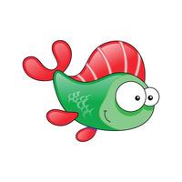 colorful cartoon fish vector