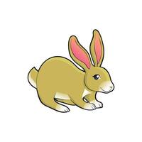 Cartoon rabbit drawing for children vector