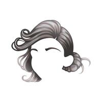 Stylish hair graphic design illustration vector
