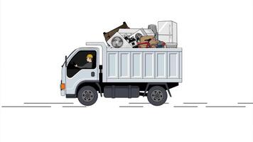 Animation of A Truck Load House Junk video