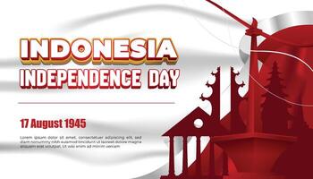 Indonesia Independence Day graphic design vector