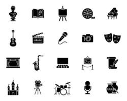 icon solid black hobby vector