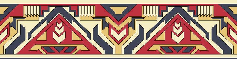 Colorful geometric art deco pattern vector