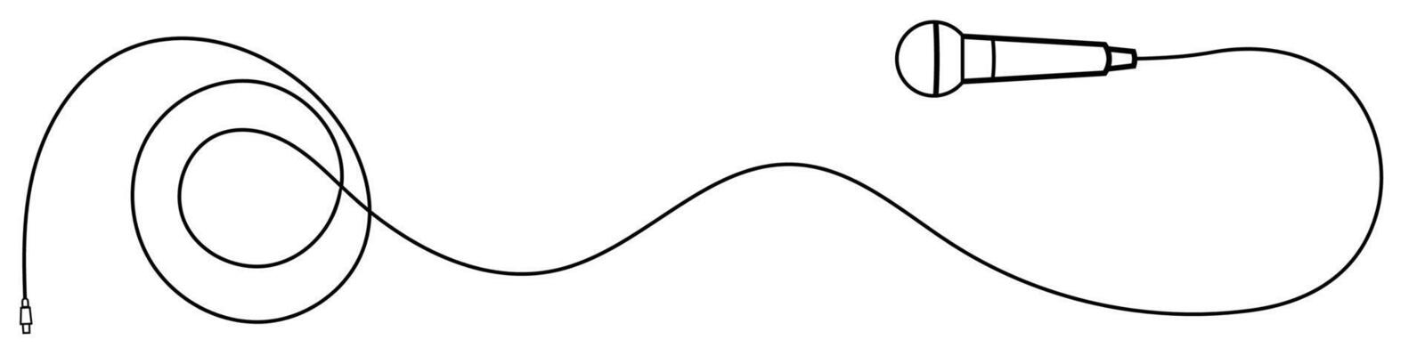 Microphone line pattern, music graphic elements, concert sound equipment