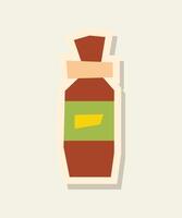 Colorful bottle illustration vector