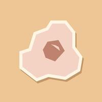 Minimalist cell structure illustration vector