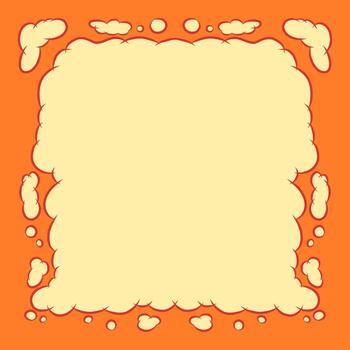 buble nube retro estilo marco juegos dibujos animados Copiar espacio antecedentes Arte decorativo póster elemento editable vector