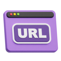 url website 3d icon png