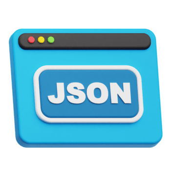 json local na rede Internet 3d ícone png