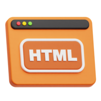 html website 3d icon png