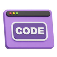 código local na rede Internet 3d ícone png