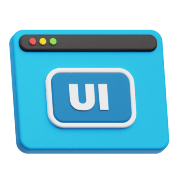 ui local na rede Internet 3d ícone png