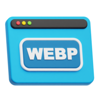 webp website 3d icon png
