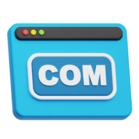 com website 3d icon png