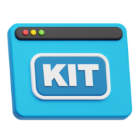 kit website 3d icon png