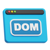dom website 3d icon png
