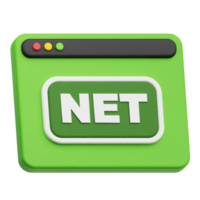 net website 3d icon png