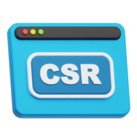 csr website 3d icon png