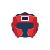 Boxing headgear in red and blue vector