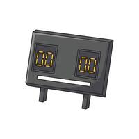 Digital scoreboard with dual displays vector