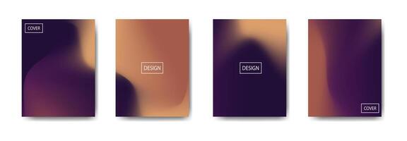 Abstract cover design collection vector