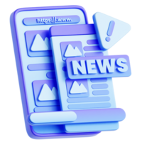 Fake News 3D Illustration png