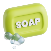 Soap Clean 3D Illustration png