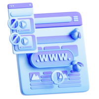 Bug Web 3D Illustration png