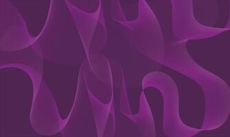 Abstract flowing purple lines on a dark purple background vector