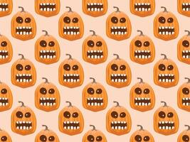halloween pumpkin pattern pink vector