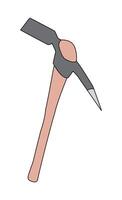 Pickaxe isolated on white background vector