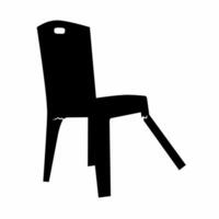 illustration of a broken bench with broken legs on a white background. The concept of a bench that is unusable and unsafe. vector
